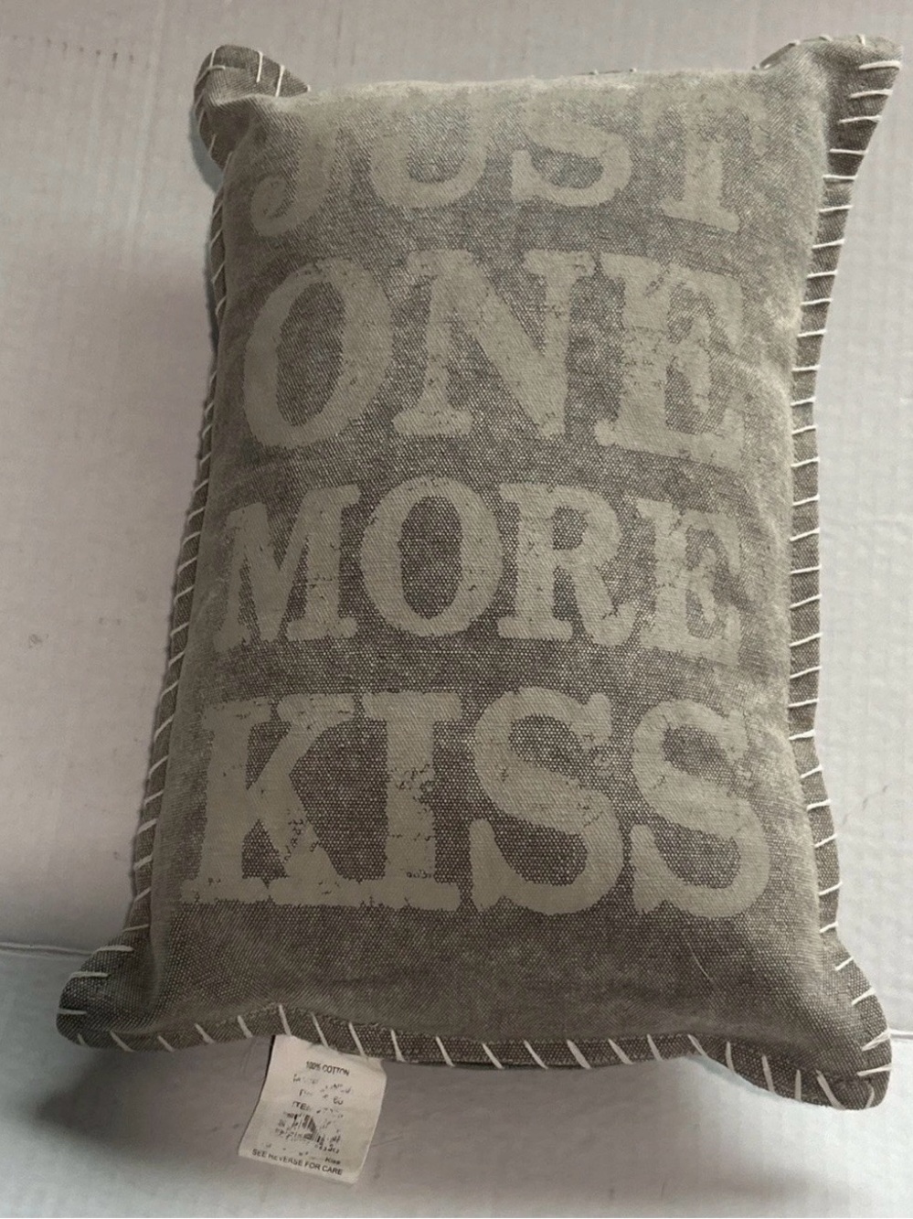 Primitives by Kathy Gray and Cream 'Just One More Kiss' Accent Pillow